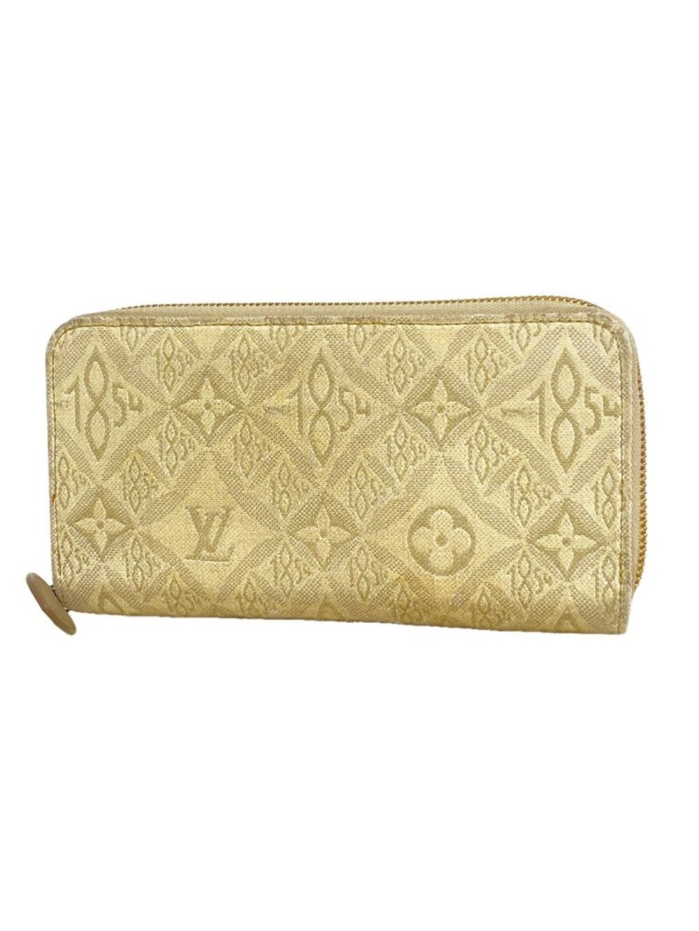 Louis Vuitton Wallet Monogram Jacquard Zippy Since White Gray